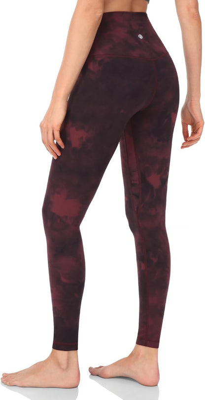 Essential Leggings 28'', High Waisted Comfortable Soft Athletic Yoga Pants Full Length