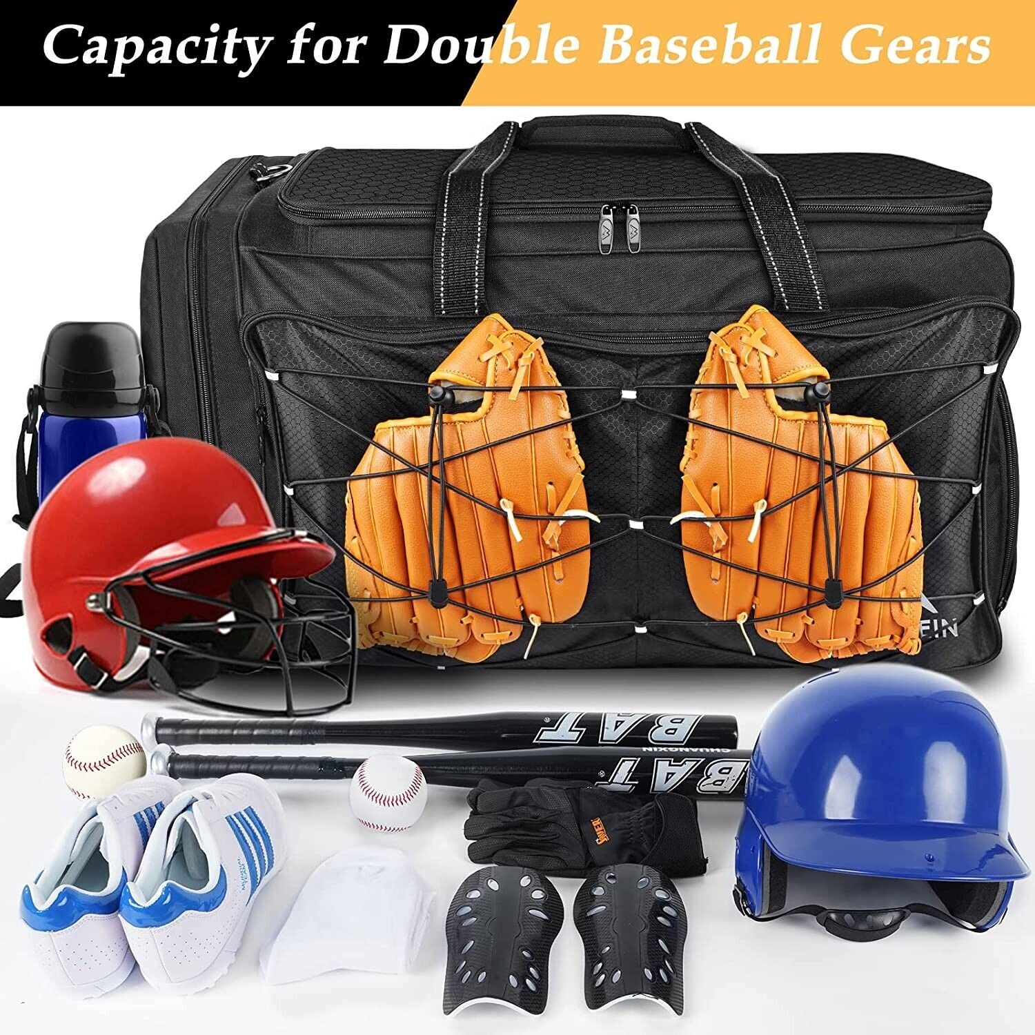 Baseball Softball Bag Extra Large Catchers Gear Duffle Bag Vented Shoes